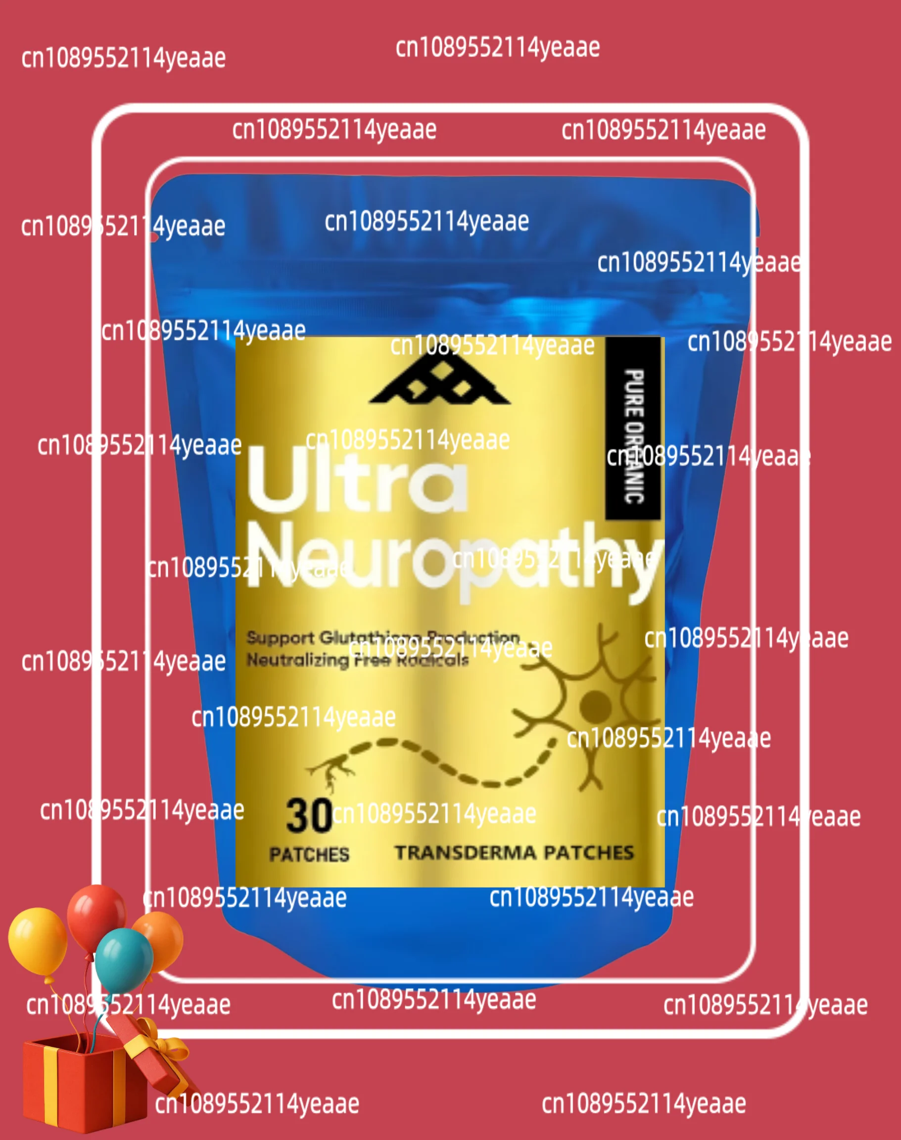 30 Patches Neuropathy Support Transdermal Patches With Alpha Lipoic Acid - Best Peripheral Relief Support