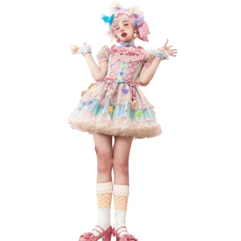 Robe Lolita Clown Mignonne Japonaise Harvey Bunny Jsk pour Femme, Cosplay, 2023