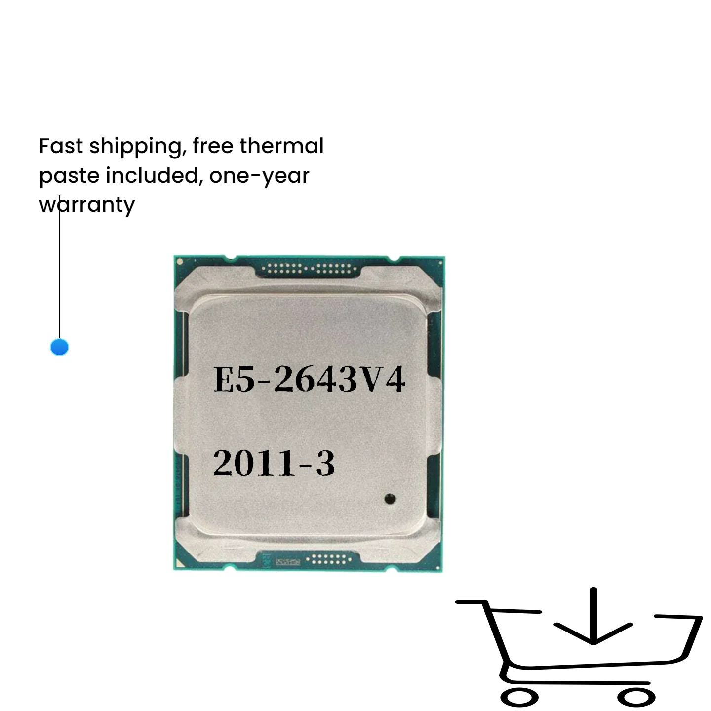 

Xeon E5 2643 V4 2643V4 3.4Ghz 6 Core LGA 2011-3 server processor