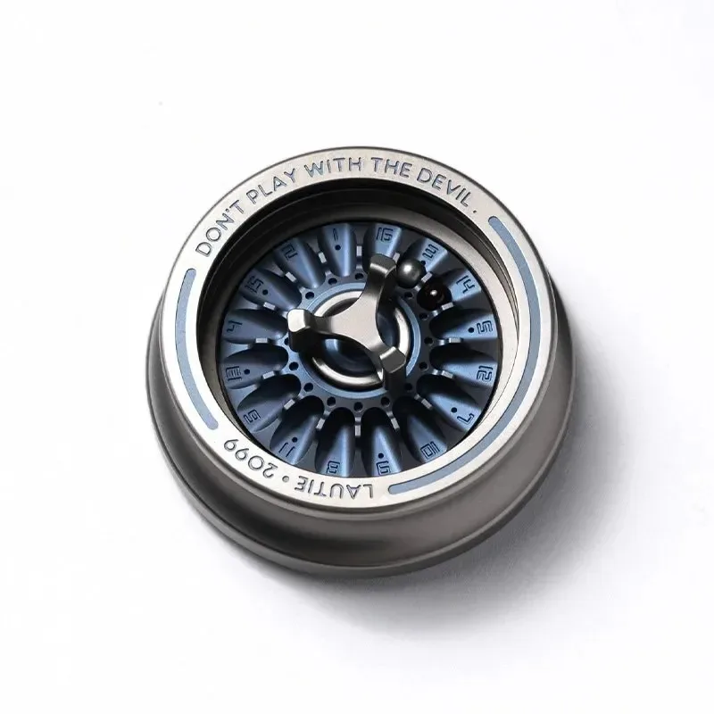 LAUTIE Titanium Blue Carnival Spinner Fidget Spinner 2099 Series Fidget Toys Adults Office Desk Accessories