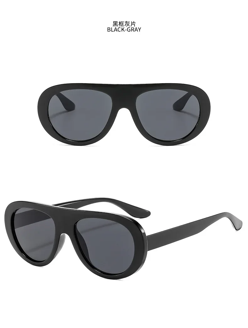 Mode Übergroßen Hip Hop Sonnenbrille Männer Frauen Shades Marke Designer Gläser Trend Männlich Punk Brillen Weibliche UV400 – Detail 4