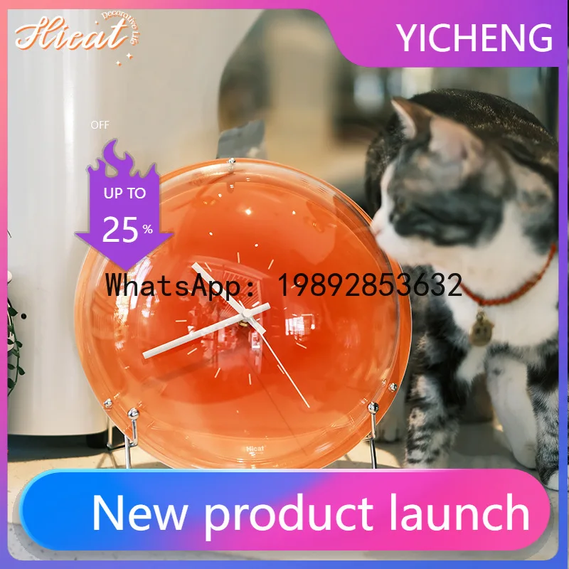 

ZB creative sunset clock bubble clock home creative Internet celebrity art clock orange sunset simple fashion decoration