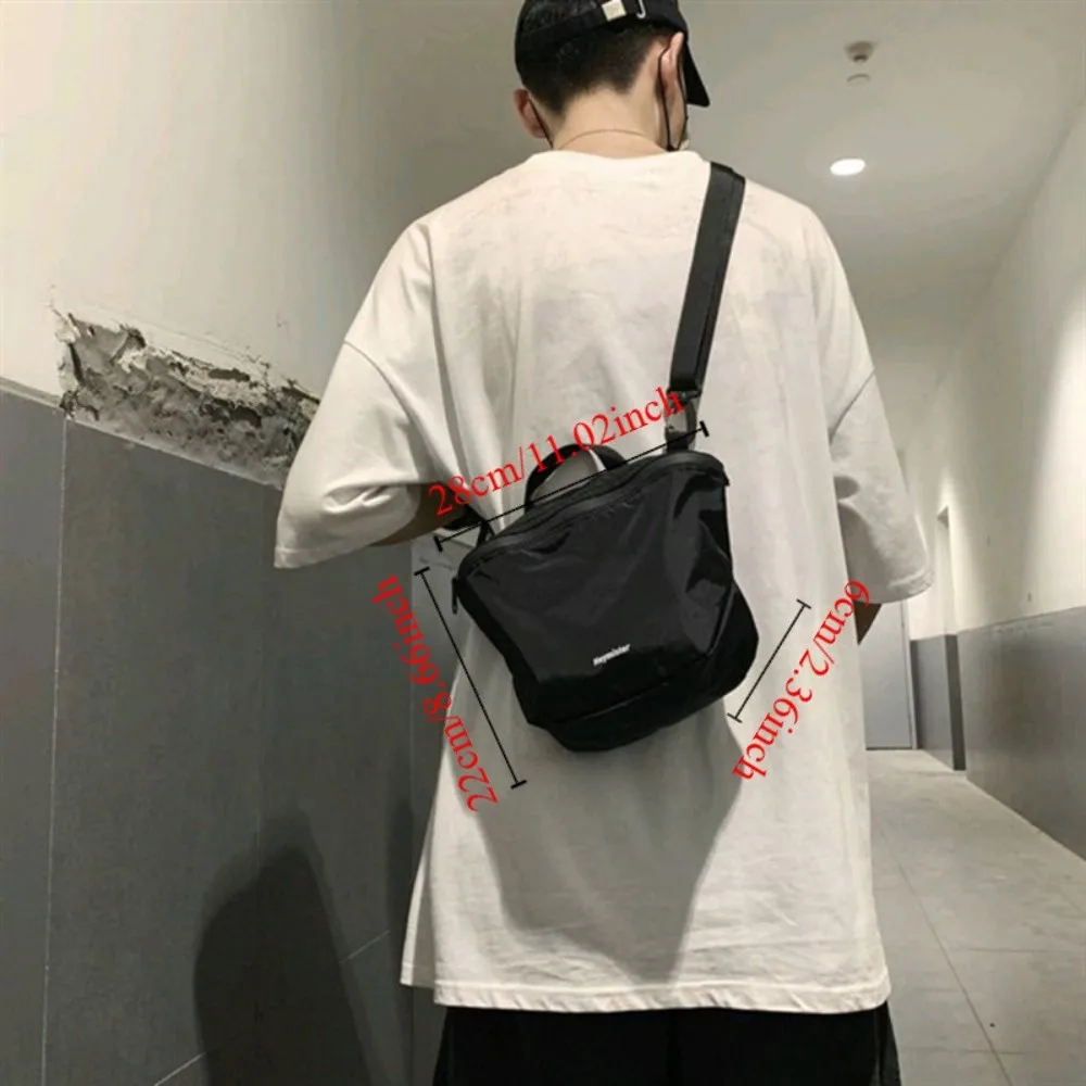 Cool Shoulder Bag Solid Nylon Bag Crossbody Bag Large Capcity Turtle Bag Korean Style Solid Color Simple Shell Bag Outdoor image 5