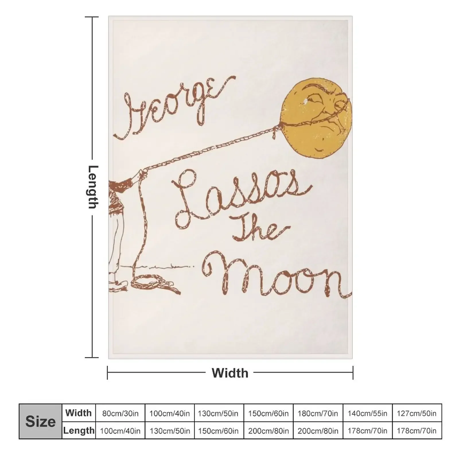 George Lassos the Moon Throw Blanket Hairys Blankets For Bed Blankets