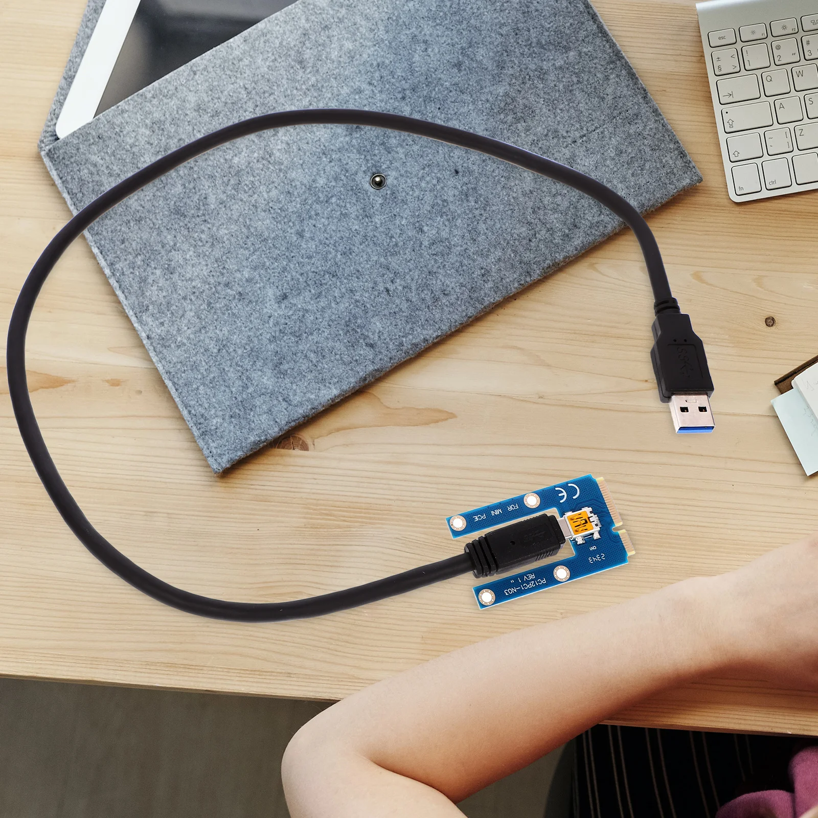 

USB Cable + Small Card Pcie Express Extension Graphics Independent Mining Gpu Pci-e