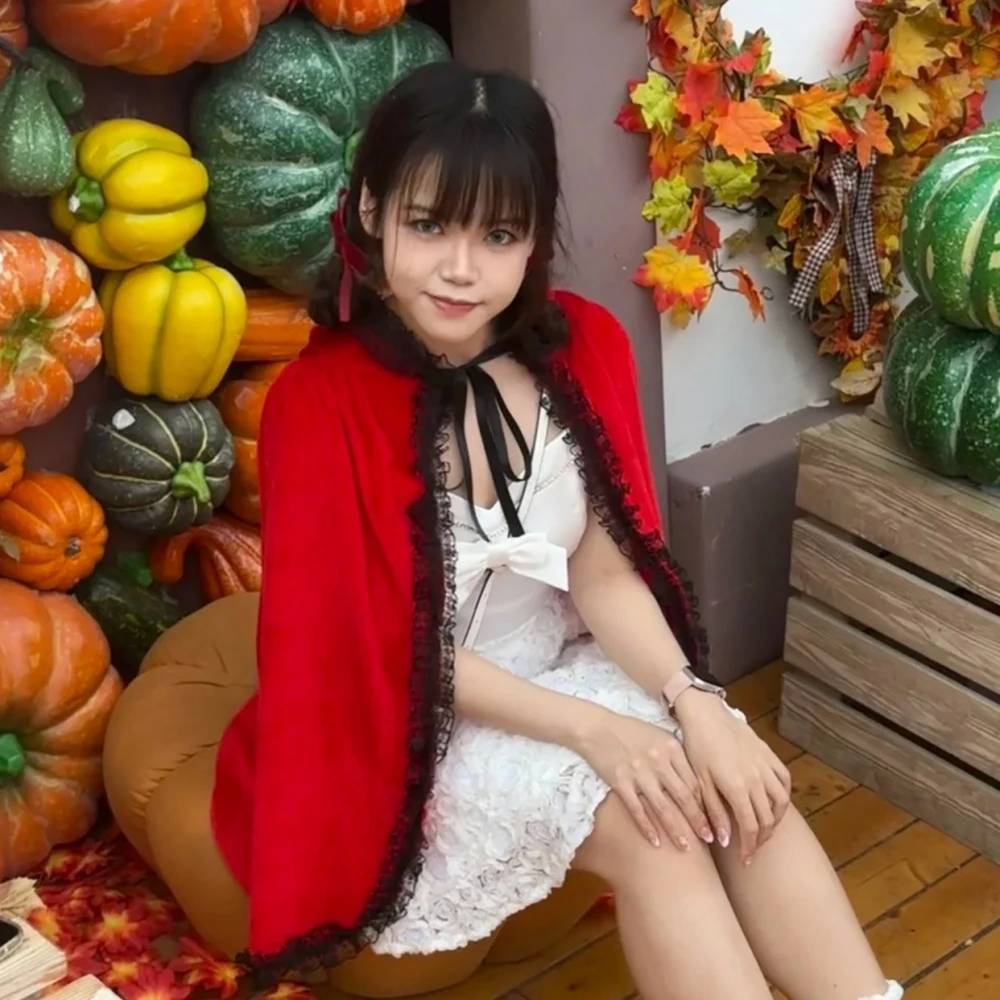 زي الساحرة الحمراء عباءة التفاف الكتف الاسمية Dr up حجم الكبار مهرجان مرحلة الأداء الزي الصيني التقليدي