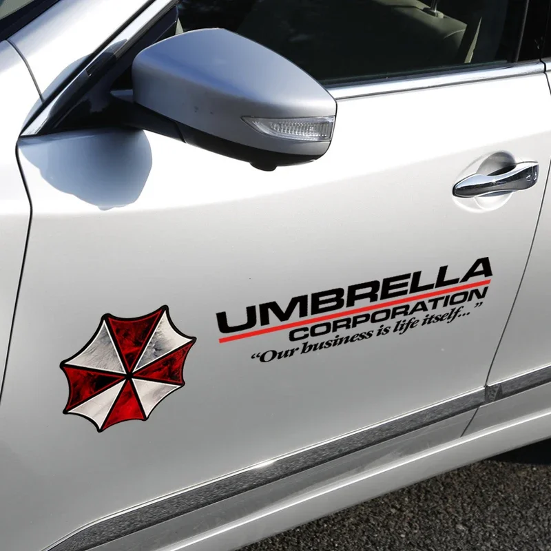 Cool Umbrella Car Vinyl Stickers Racing Wrap Waterproof Decals Cover Accessories For opel corsa,ford kuga,peugeot 307,suzuki - view 4