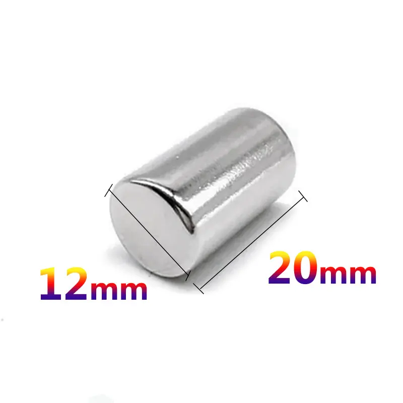 1-20PCS 12x20mm Strong Round Magnet 12mm X 20mm N35 Neodymium Magnets Magnet Disc 12x20mm Permanent Magnet 12*20 Mm