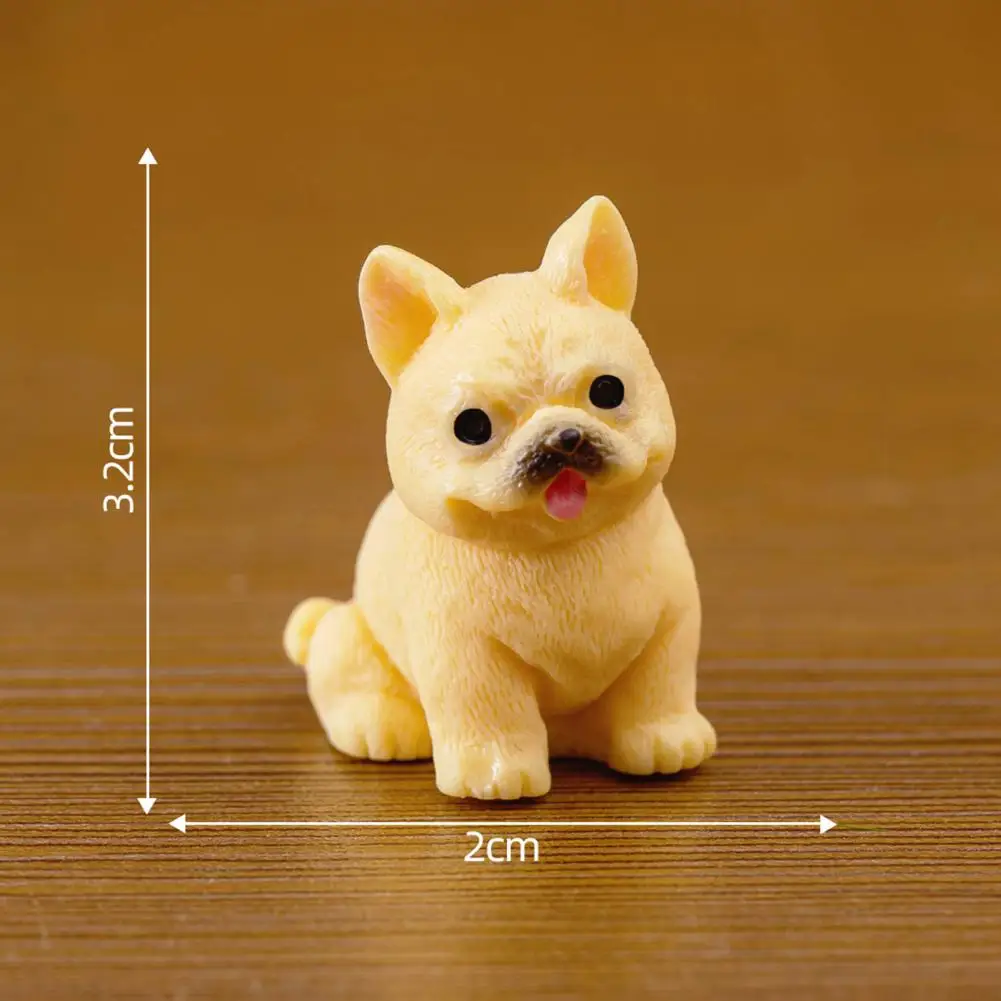 Collectible Dog Figures for Decoration Cute Dog Figurines Set Miniature Resin Models for Desktop Car for Micro for Kids for Kids