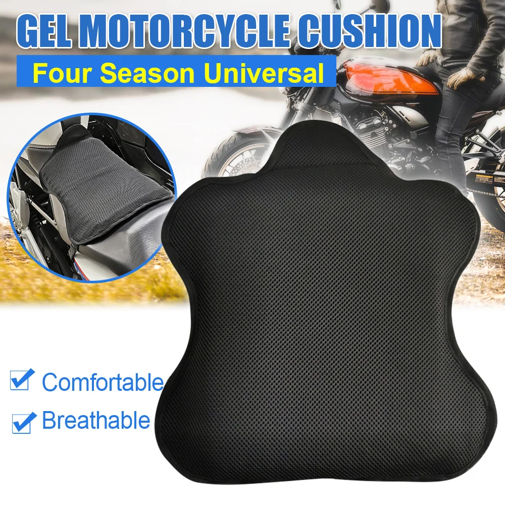 

Motorcycle Seat Cushion Cover 3D Mesh Protector Universal Heat Insulation Slip Sunscreen Breathable Motorcycle Gel Seat Cushion