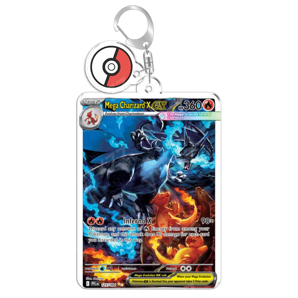 Porte-clés breloques de sac pour Pokemon Bulbasaur Ledian Lileep Turtonator Raboot écureuil Crabominable Joltik Zeraora Milcery Meditite