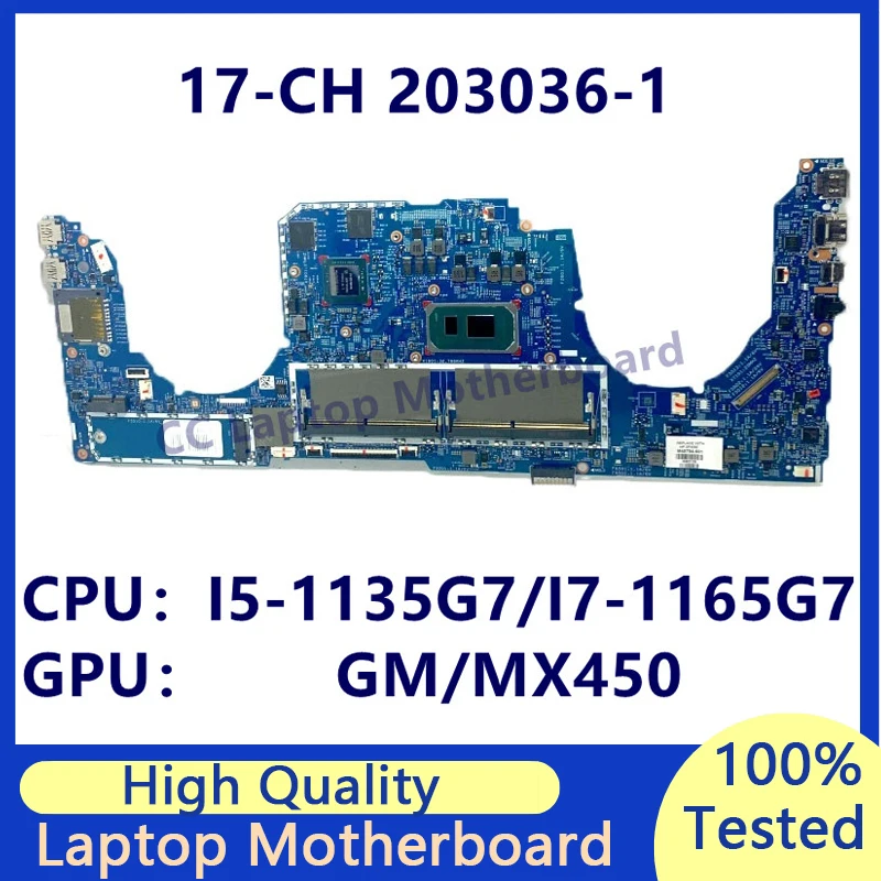 

M45791-601 M45794-601 For HP 17-CH Laptop Motherboard With I5/I7 CPU GM/MX450 448.0MK05.0011/448.0MK06.0011 203036-1 100% Tested