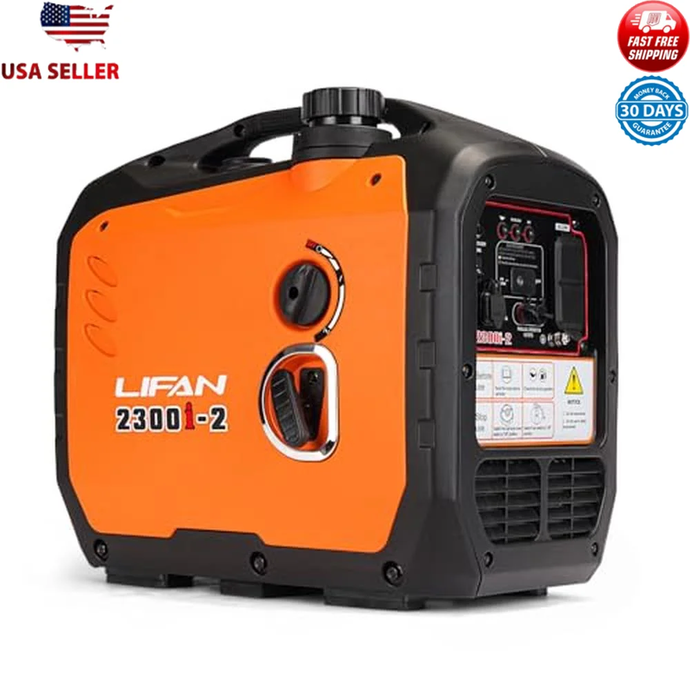 2300W Gas Inverter Generator Quiet Portable Power Solution Camping RV Emergency Use Easy Transport & Parallel Connection