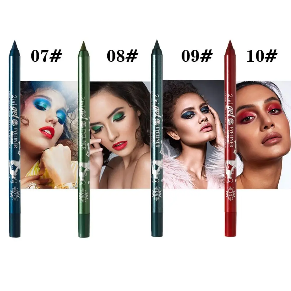 Quick Dry Colourful Eyeliner Pencil Beauty White Long Lasting Waterproof Eyeliner Eyes Makeup Cosmetics Gel Eye Liner Pen Women