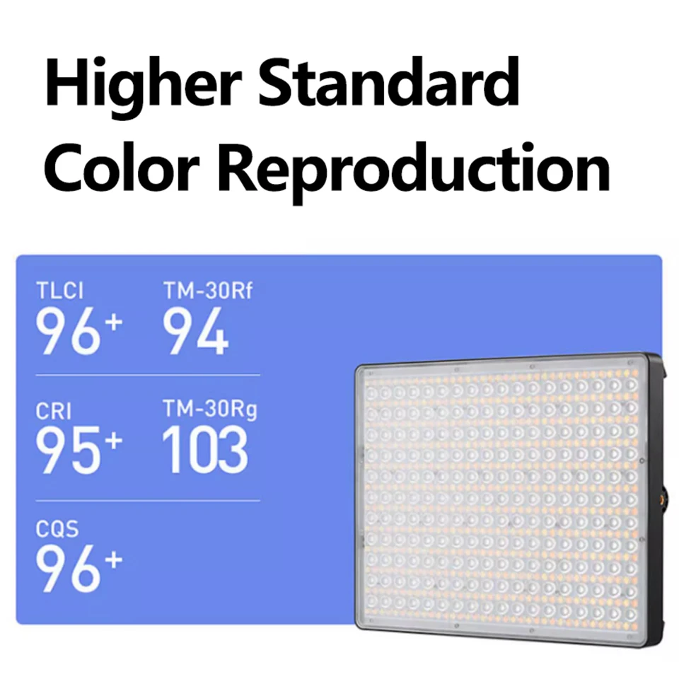 Aputure Amaran P60c RGBww Full-color LED Pannel Video Light 60w 2500-7500K 10 Built-in Lighting Effects for Photography Video