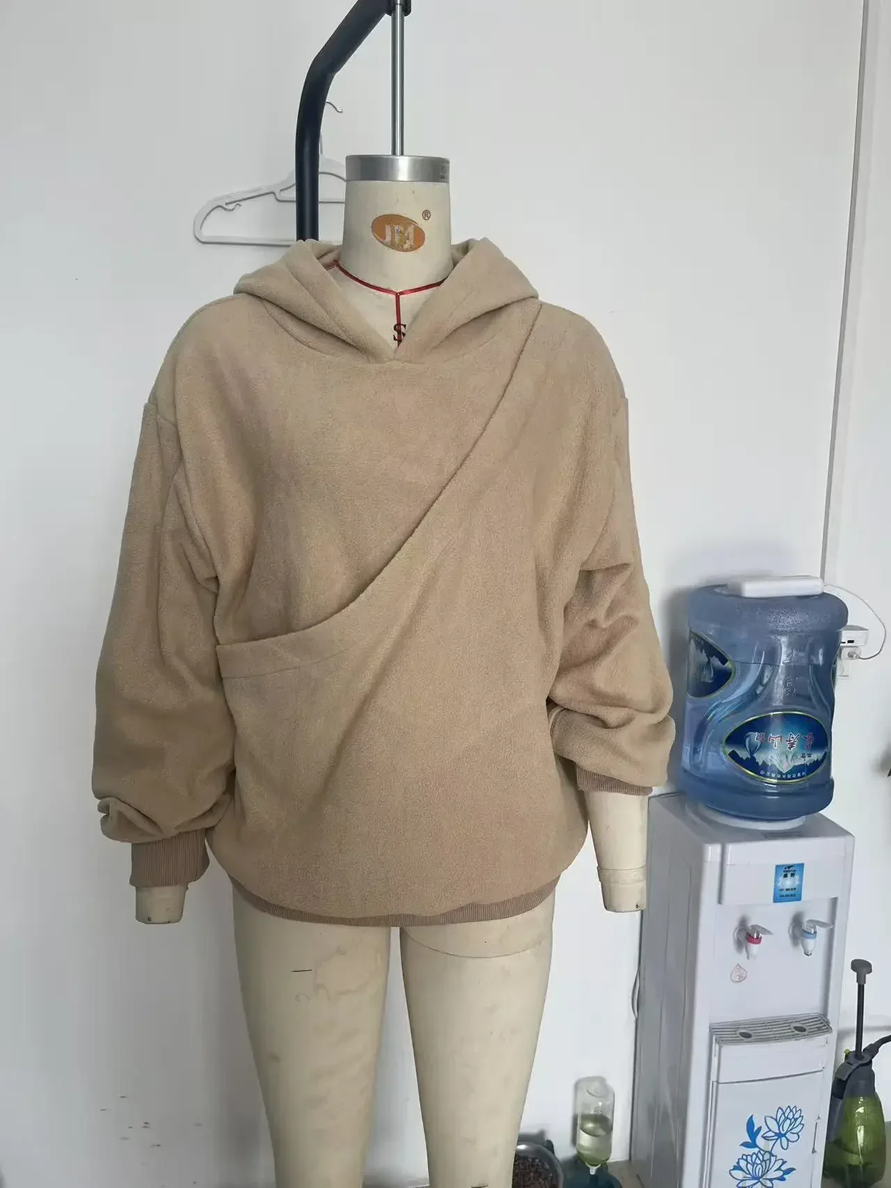 Women Solid Hooded Fleece Oversized Pullover Sweatshirt With Pet Pocket Autumn Winter Casual Top Ladies Cozy