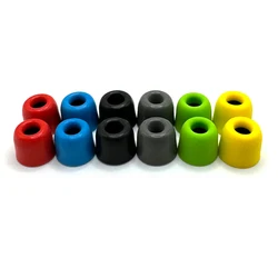 10Pairs Memory Foam Eartips T400 4.9mm (L M S) Caliber Earbud For In-ear Headset Earphones Enhanced Bass Ear Pads 6 Colors
