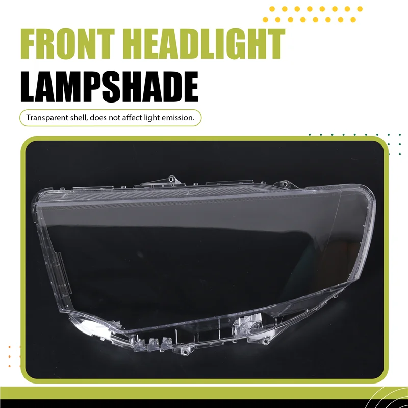

Reliable-For Mitsubishi Pajero Sport 2013-2015 Headlight Shell Lamp Shade Transparent Lens Cover Headlight Cover