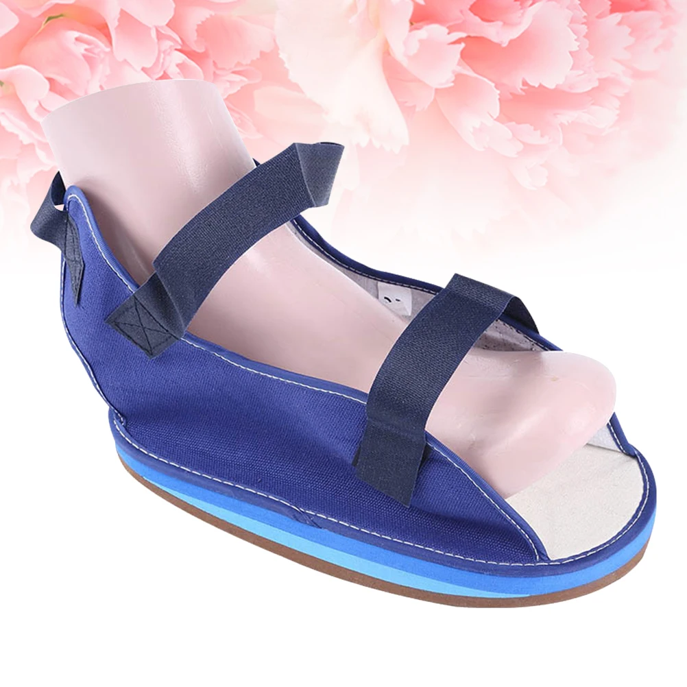 

Plaster Shoe Cover Foot Fracture Shoes Gypsum Protective Canvas Decompression Sole Soft Boot Hard Sole Broken Toe Walking Shoes
