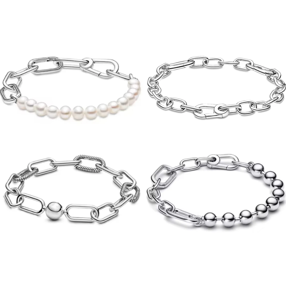 2025 الساخن الأصلي لي سوار صالح لي خرز تميمة غرامة الخرز المستديرة للنساء 925 فضة فاخر فام سوار حلية