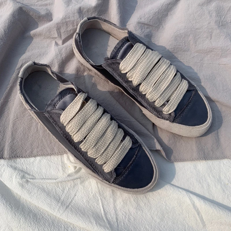 Withered Women Shoes New Canvas Shoes Women Ins Sneakers Woman Fashion Blogger Vintage Silk Colorful Soft Sole Casual Shoes