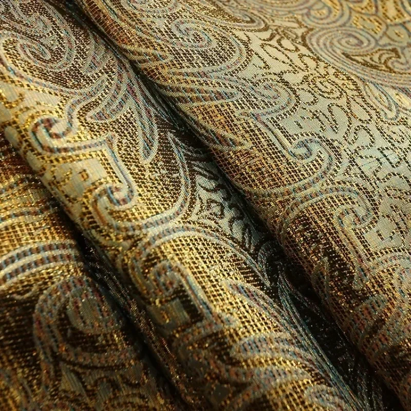 Gold Gilded Embroidered Hollowed Out Velvet Curtains for Living Room Bedroom Partition Curtains Customized Villa Valance Tube