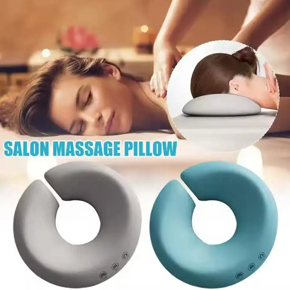 Ergonomics Lying Down Pillow Memory Foam Head Rest Pillow U Pillow Body Support Rest Face Shape Pillow Massage Face R8K0