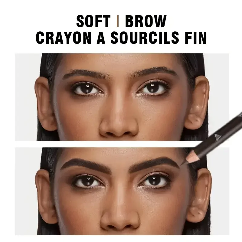 3 ชิ้น/เซ็ต, อายไลเนอร์และดินสอเขียนคิ้วกันน้ําและกันเหงื่อชุดปากกาแต่งหน้ามัลติฟังก์ชั่น, คิ้วที่สมบูรณ์แบบยาวนาน