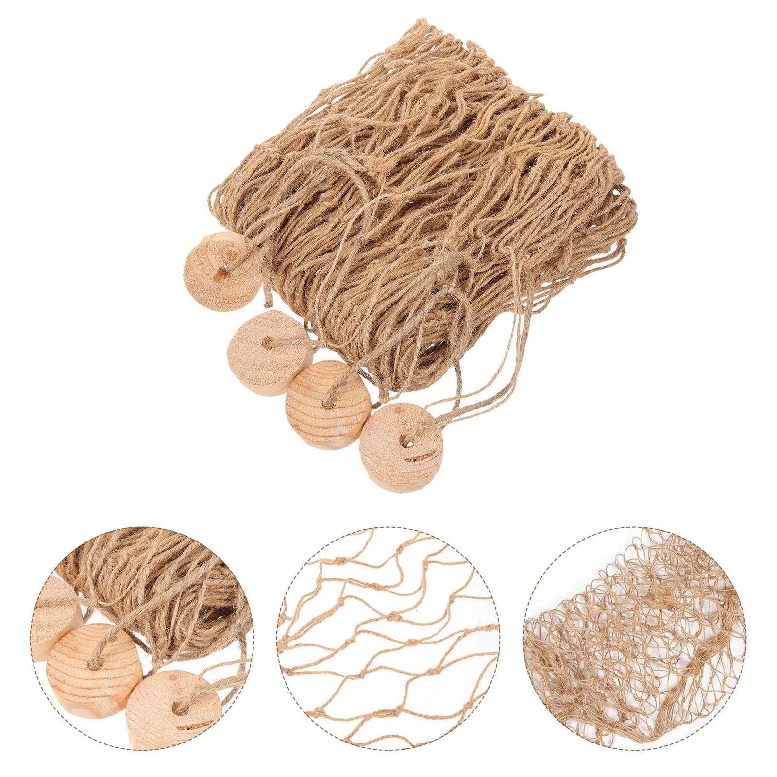 100 *200cm Seashell Accessories Decorative Fishing Net Wall Bamboo Netting Office