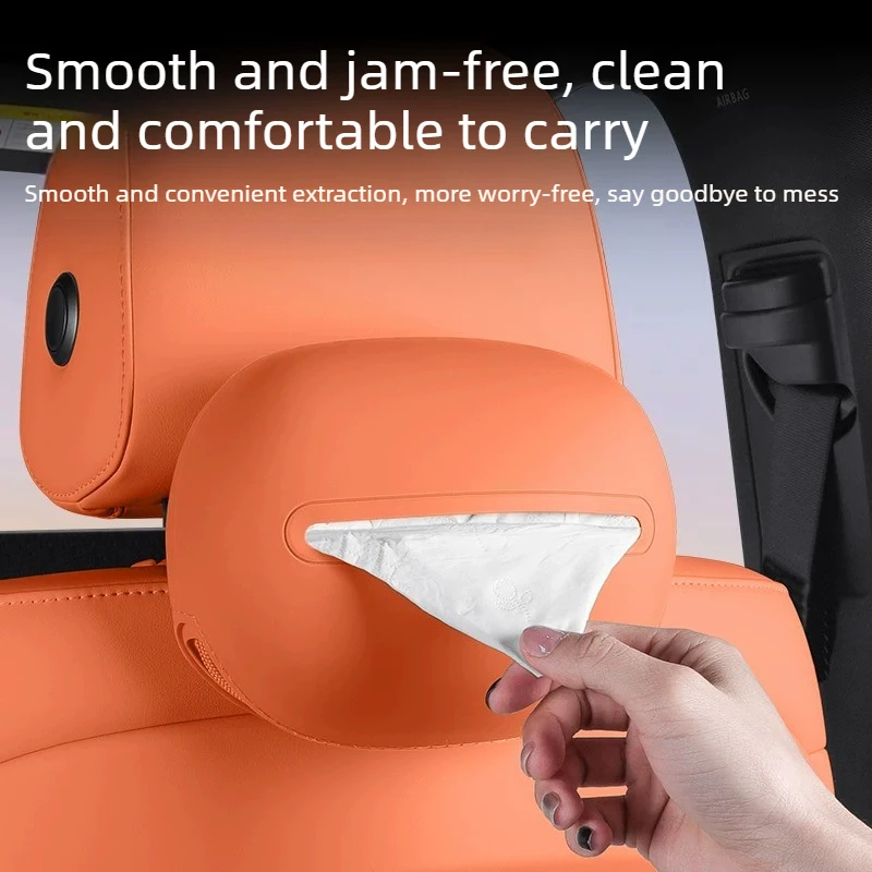 For Lincoln Nautilus/Corsair/Aviator Car Tissue Box Car Seat Armrest Box Style Paper Drawing Car Silicone Tissue Bag Accessories