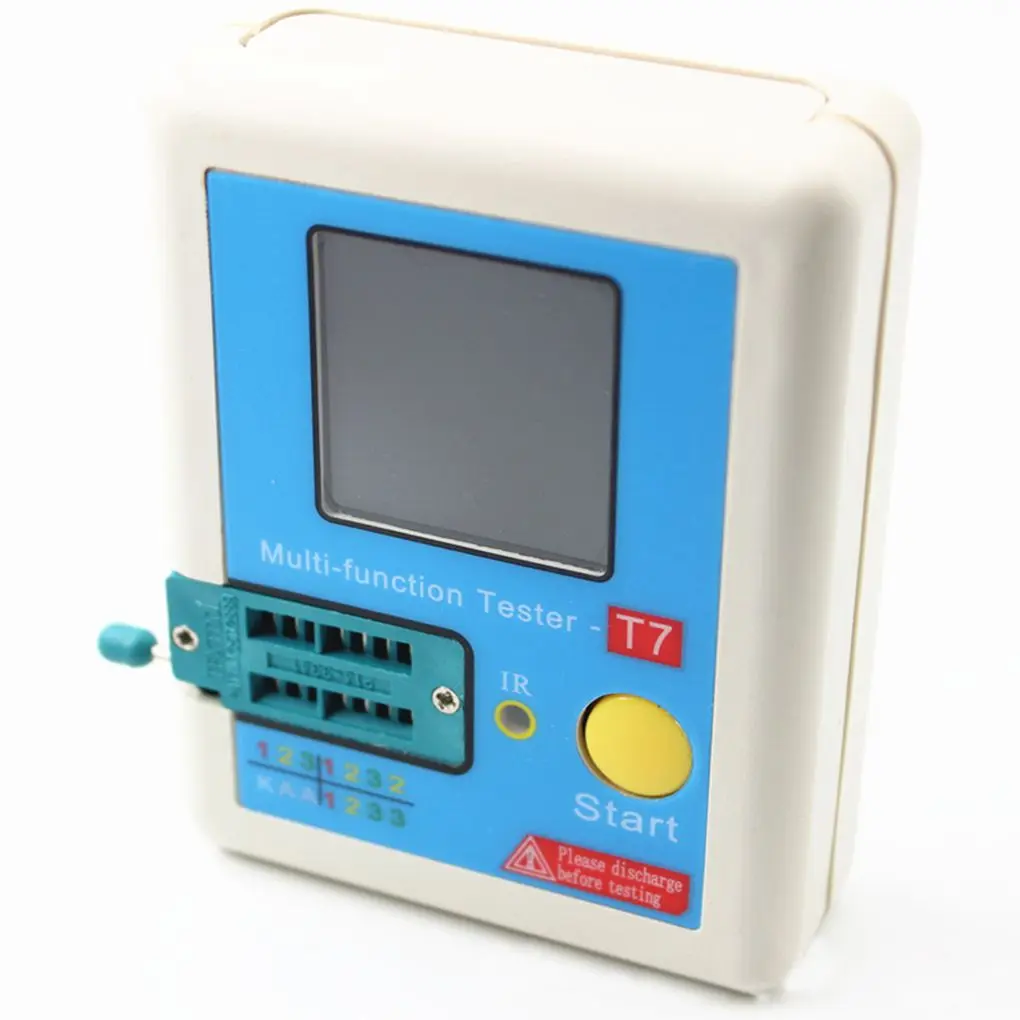 Transistor Tester Diode Triode Capacitance Inductor Meter  ESR NPN PNP IR Multifunction Tester -T7