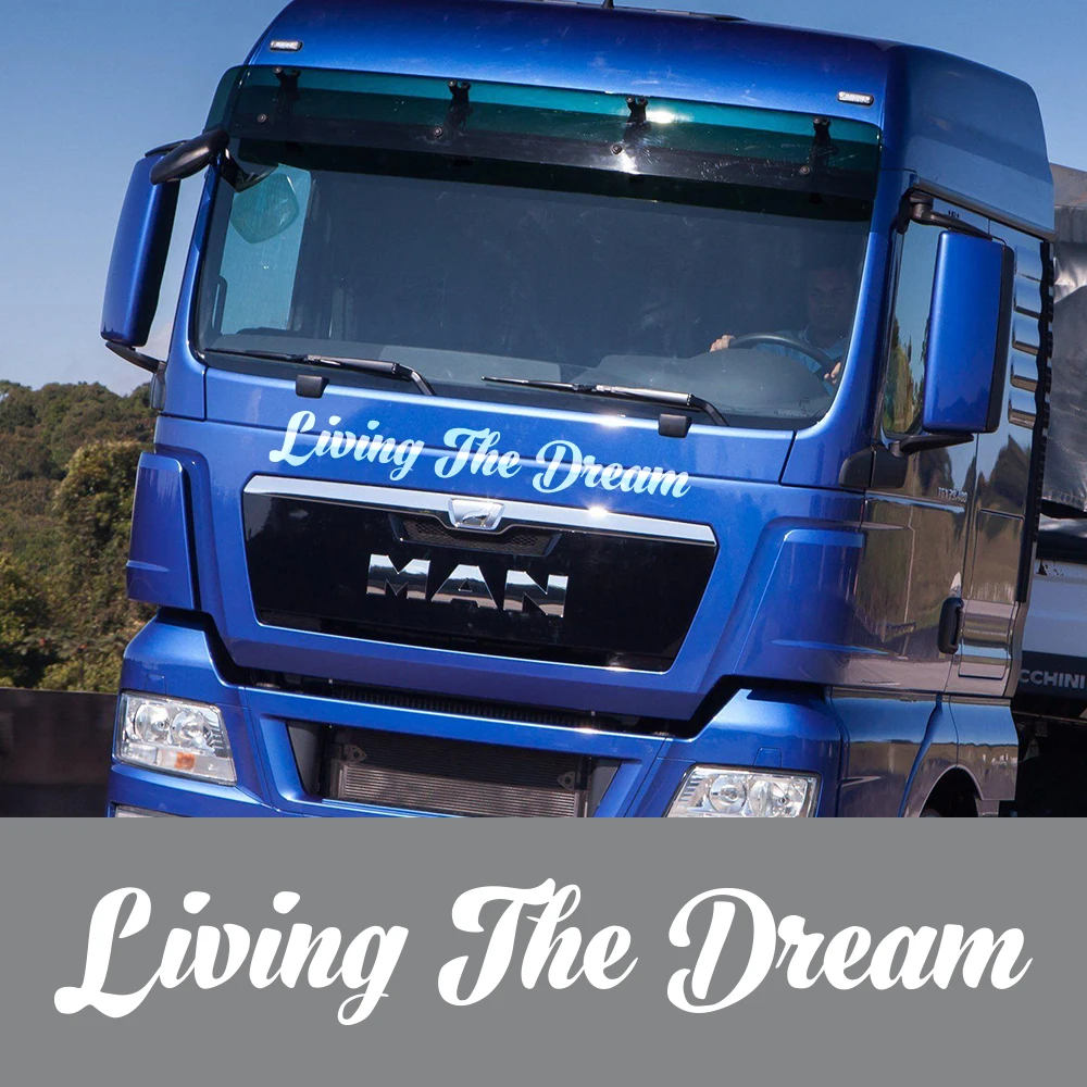 

Автомобильная наклейка «сделай сам» для грузового пикапа, аксессуары для автотюнинга, Living The Dream, стильная виниловая пленка, декоративная наклейка, комплект чехлов