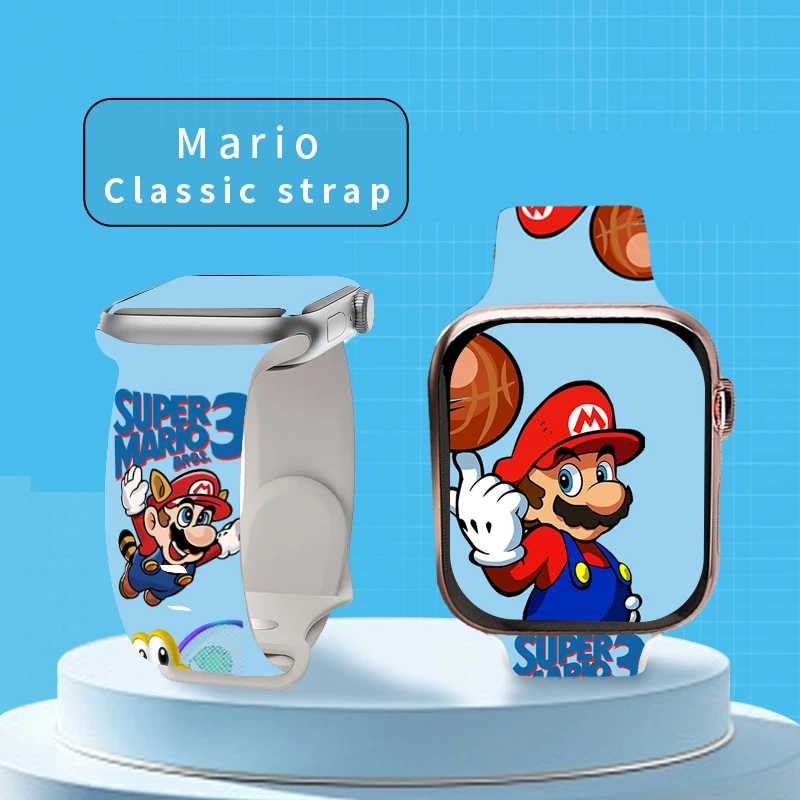 Mario5 لساعة أبل 11 10 9 8 7 سوار سيليكون قابل للاستبدال لساعة iWatch 46 مللي متر 42 مللي متر 41 مللي متر 40 مللي متر