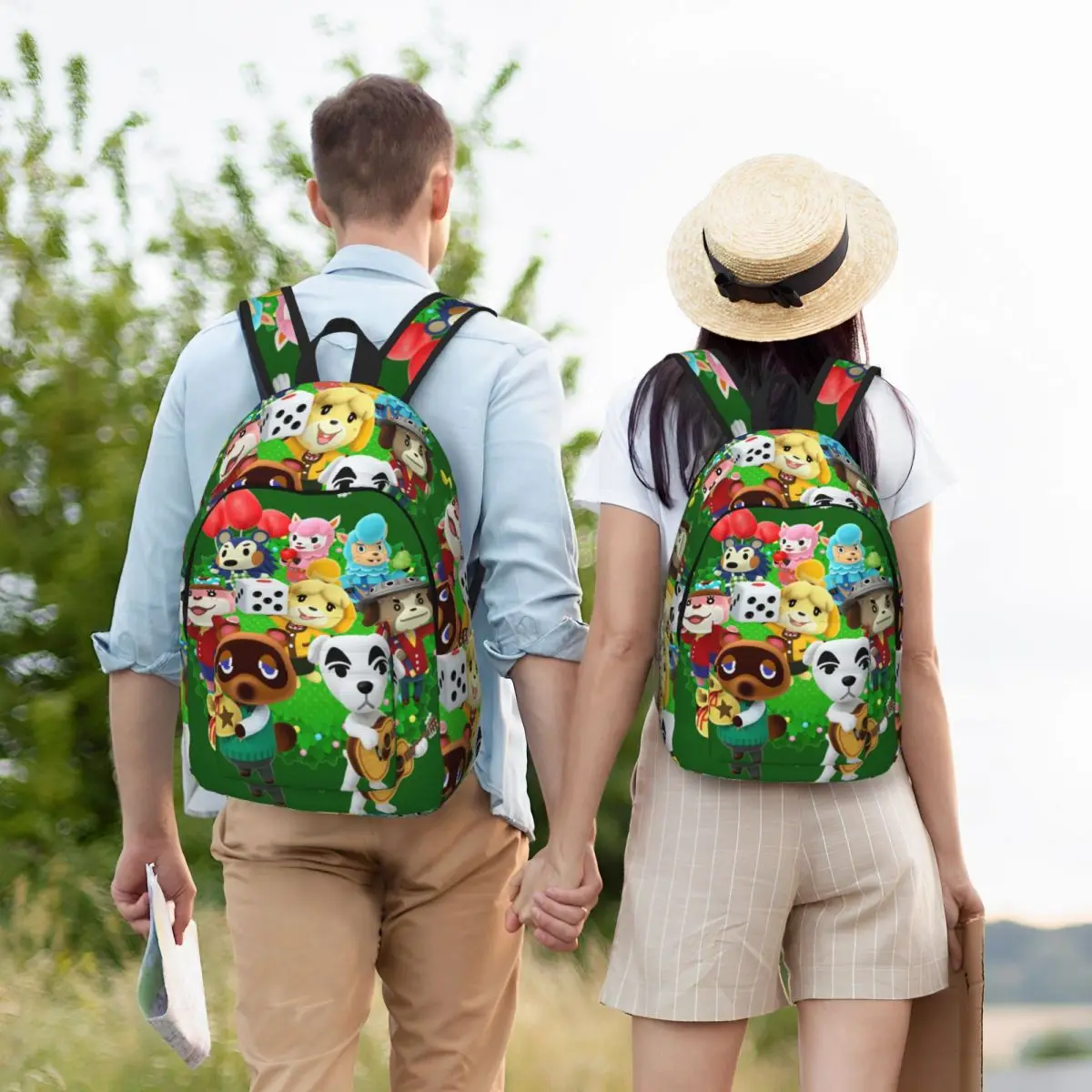 Sac à dos Animal Crossings avec poche pour enfants, cartable de jeu du cuir chevelu, sac à dos pour enfants, garçon, fille, alth, école primaire, nouveau