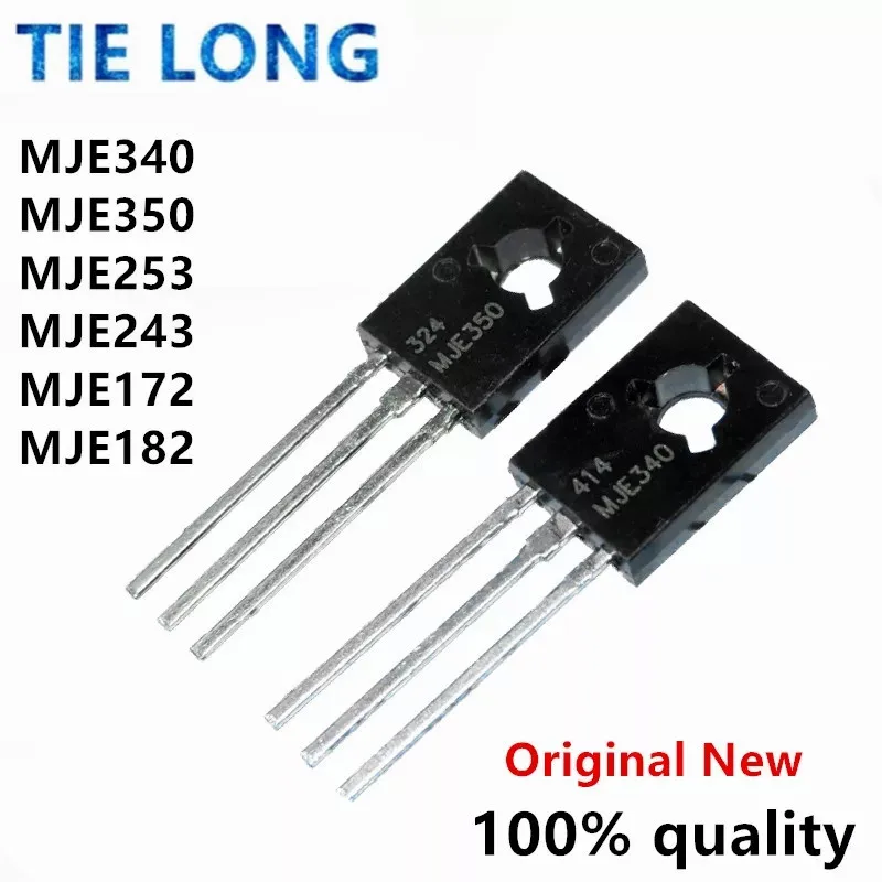 10pcs  MJE340 MJE350 TO-126 KSE340 KSE350 MJE253 MJE243 MJE172 MJE182 new original amplifier tube