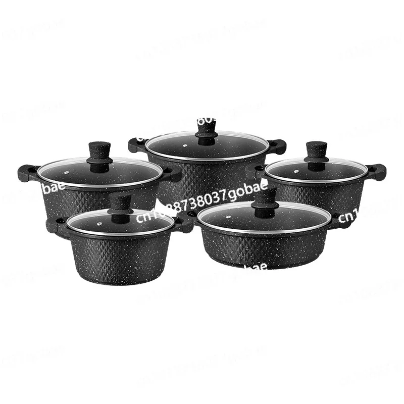 

Cross-level hot-selling household stone die-casting soup pot set