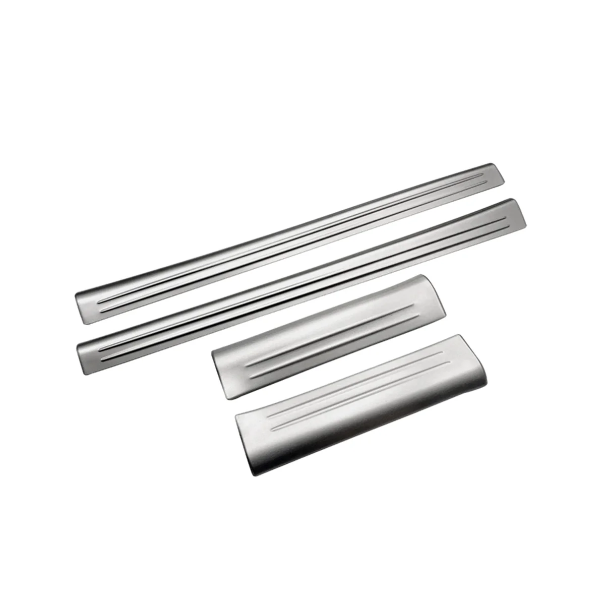 

4Pcs Front Rear Inner Door Sill Pedal Trim Cover for Honda Vezel HR-V HRV 2021-2023 Scuff Plate Silver