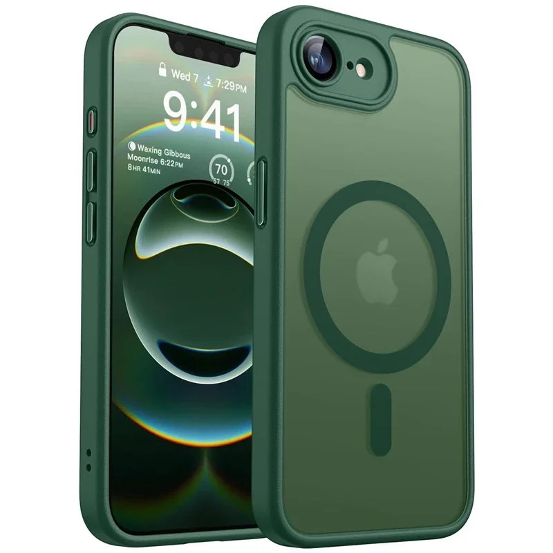 Luxuriöse Matte Hartschale für iPhone 17E 16E 18 17 Air 16 15 14 13 12 11 Pro Max IPhone17E mit Magsafe-Ladefunktion, Durchsichtige Hülle – Detail 12