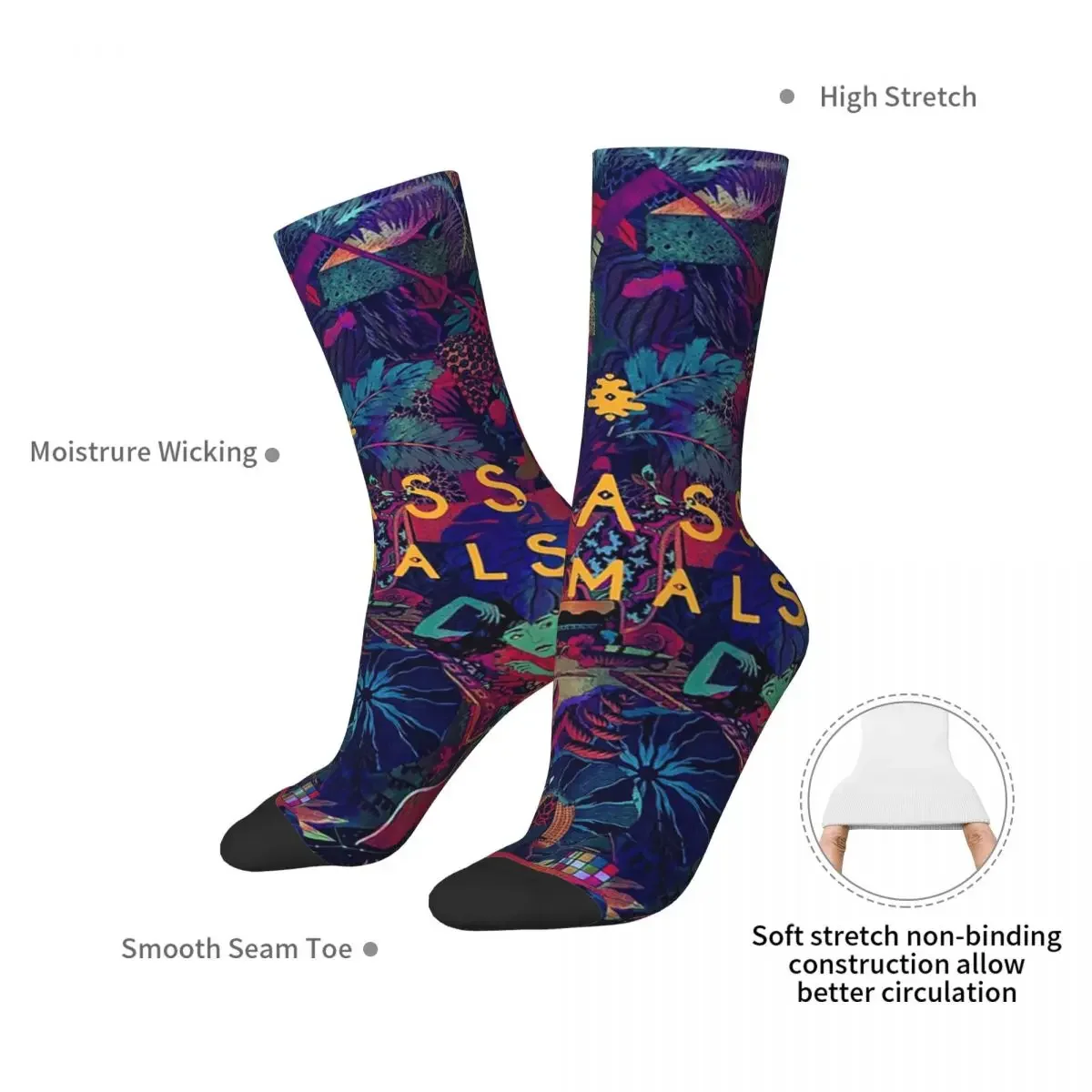 Glass Animals Socks Harajuku Super Soft Stockings All Season Long Socks Accessories for Man's Woman's Gifts