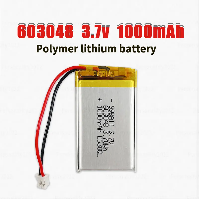 603048 Battery 1000mAh 3.7V Rechargeable Lithium Batteries Polymer Cell for Game Console Controller Tendon Gun Bluetooth Headset