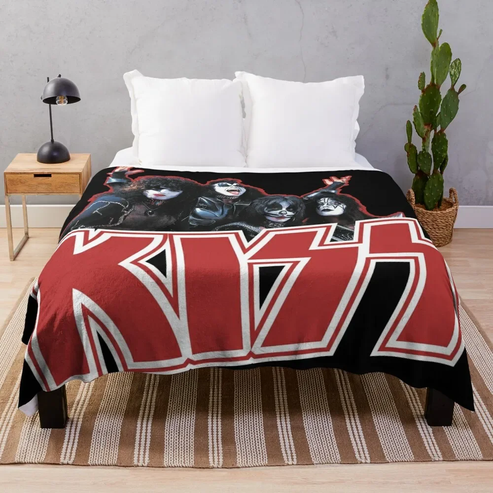 

KISS Demon, Starchild, Spaceman and Catman Throw Blanket heavy to sleep Blankets For Bed Luxury St Blankets