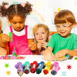 5/6 Patterns Dough Extruders Set Playdough Tools for Kids Assorted Designs Molds Play Dough Accessories Preschool Toys Art Craft