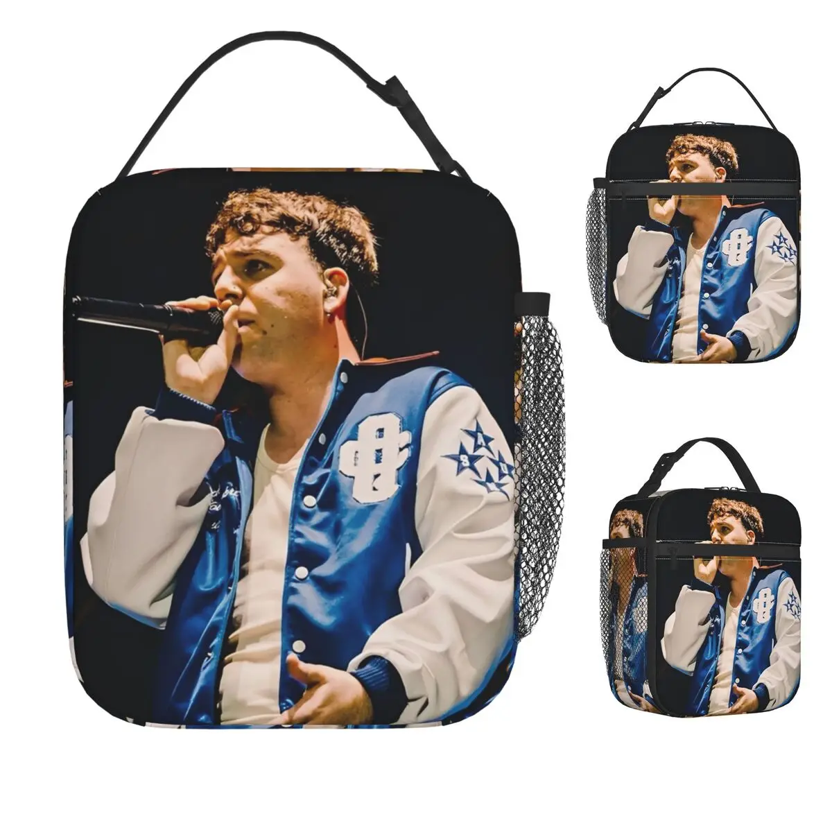 

Rapper Quevedo Spanish Singer Lunch Bag For Child Lunch Box Leisure Work Cooler Bag Portable Insulated Oxford Thermal Lunch Bags