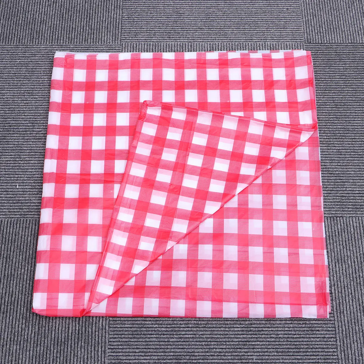 

6 Pcs Disposable Tablecloth Plastic Party Covers for Birthday Halloween Grid Protect Tables Fits Buffet Picnic Dining Washable