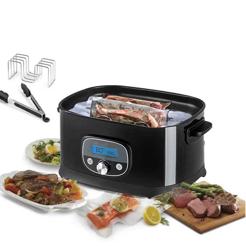 

500W Vacuum Slow Cooker Low Temperature Vacuum Slow Cooking Steak Machine Sous Vide Cookers Stereo Heating