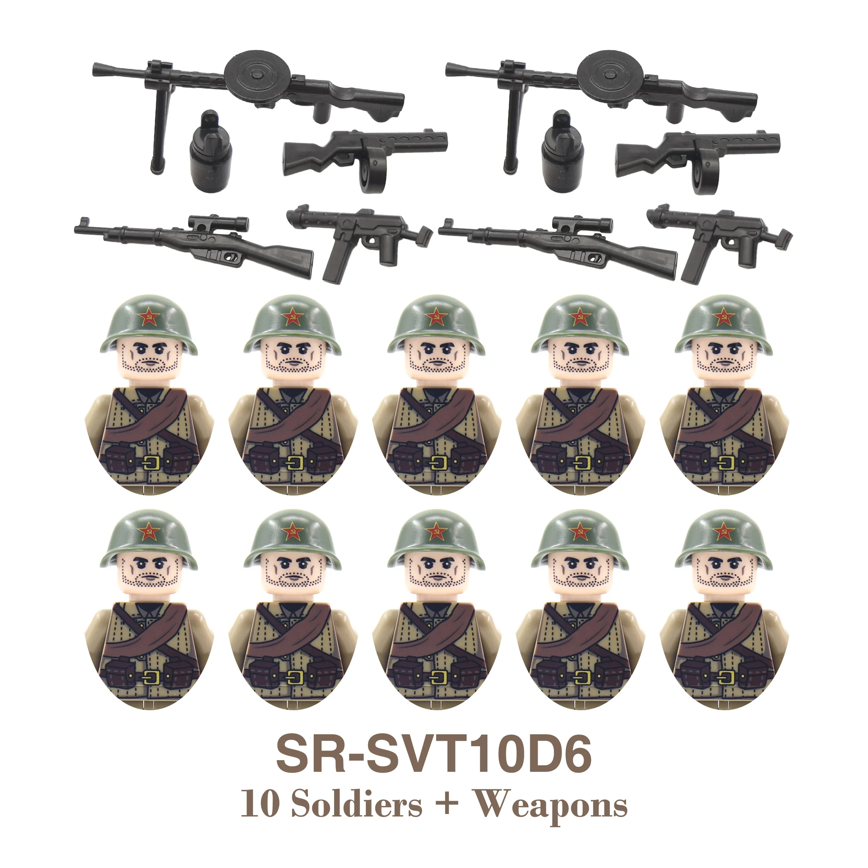 DIY WOII Infanterie Medisch Korps Soldaat Motorfiets Sovjet Amerikaanse Leger Militaire Wapens Bouwsteen Steentjes Kinderen Kids Cadeau Speelgoed