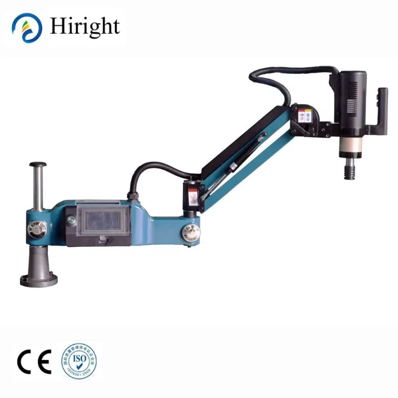 Machine à bras de taraudage électrique Flexible M3-12 avec support de robinet 6 pièces