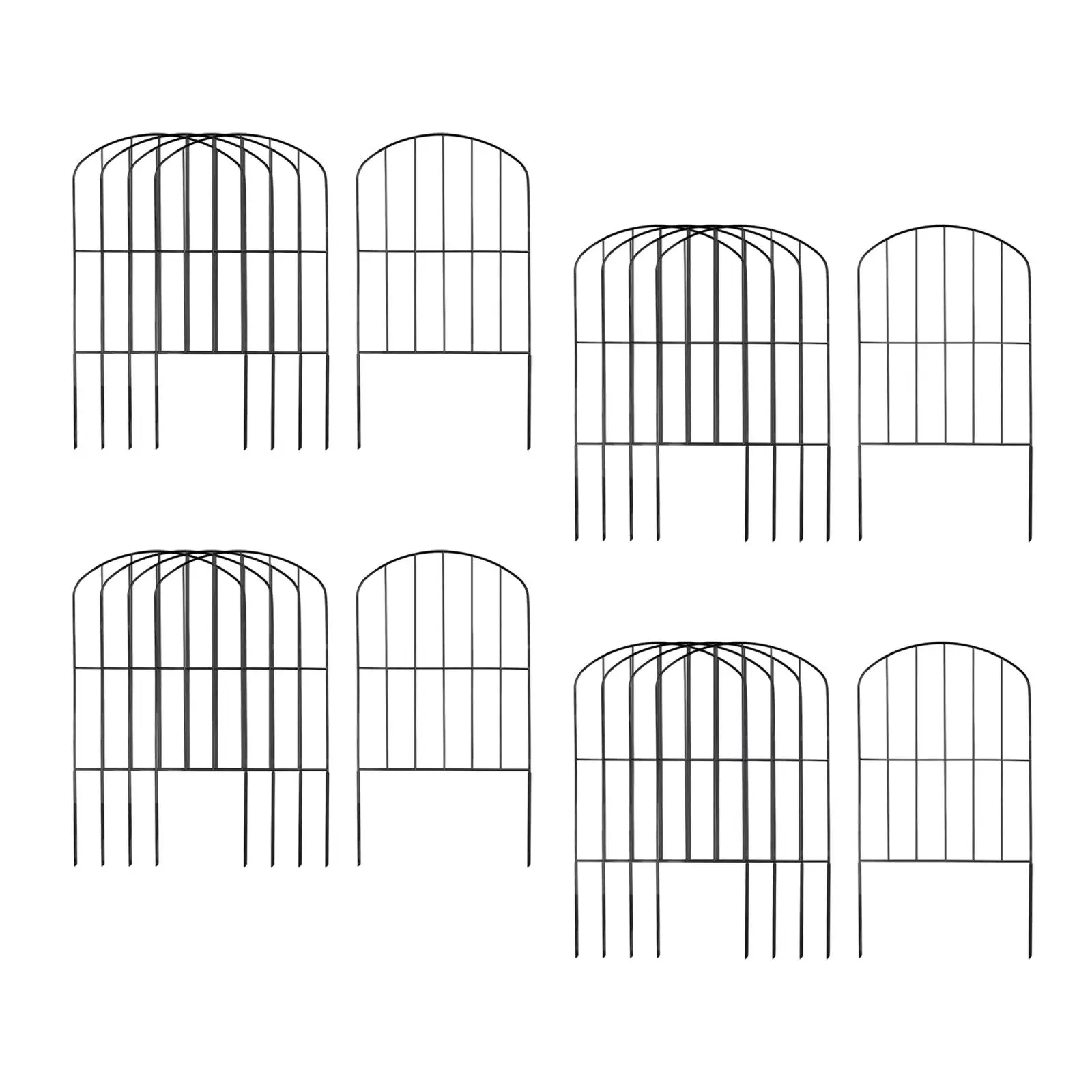 20Pcs Garden Fence Panels Wear Resistant Iron Convenient Easy to Use Barrier Fences for Farmhouse Restaurant Porch Outdoor Door