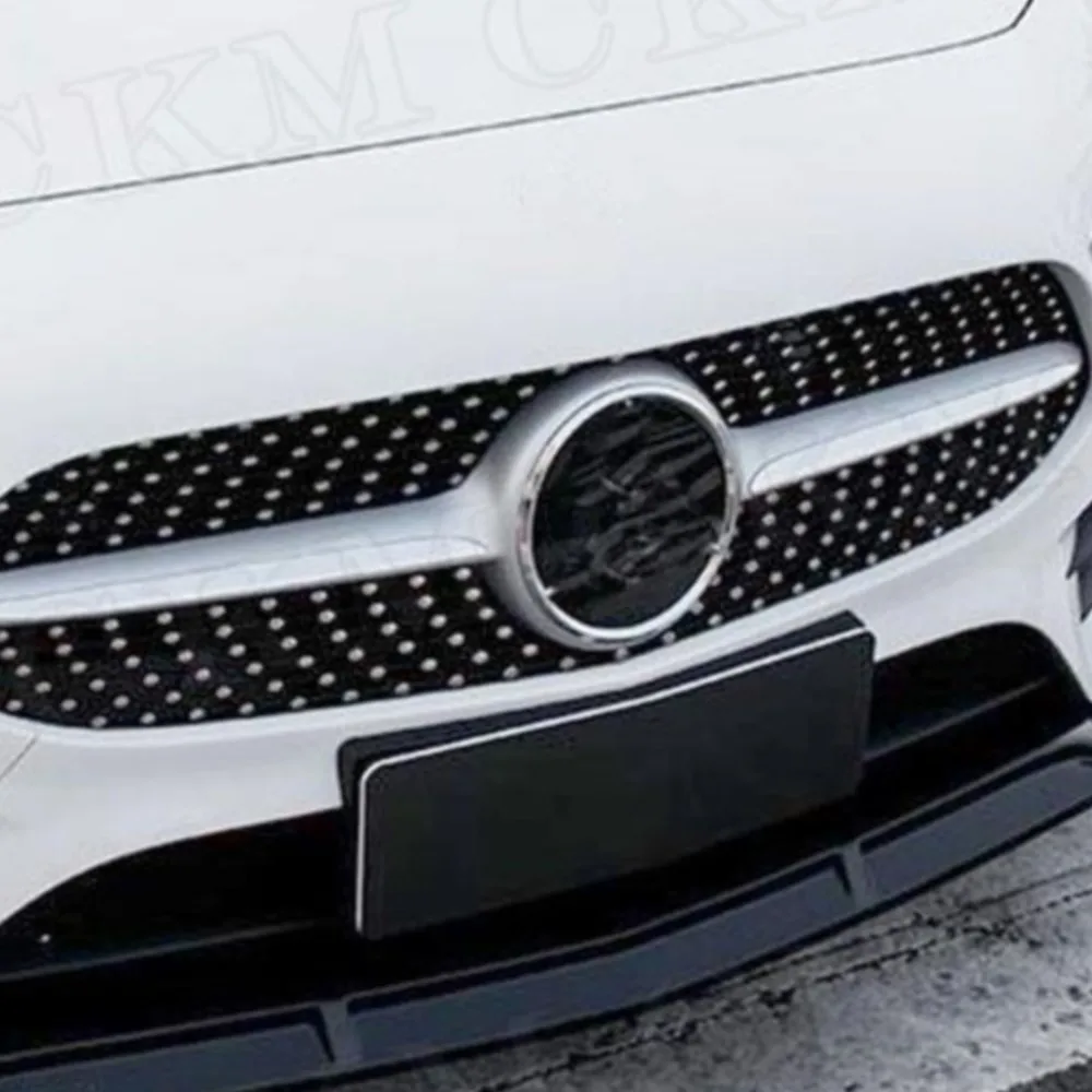 

Глянцевый черный спойлер-сплиттер для переднего бампера из ABS-пластика, защита головки бампера, тюнинг для Mercedes-Benz A-Class W176 Sport 2019