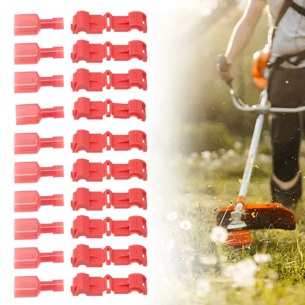 Splice Wire Connector Terminals Lawn Mower Wire Connector For Robot Installations 25*Male Spade Boundary Cable